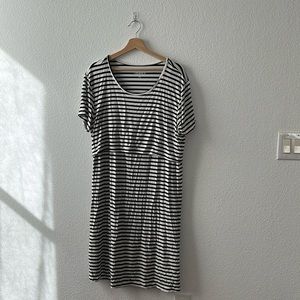 Quince Nursing Stripe Bamboo Dress